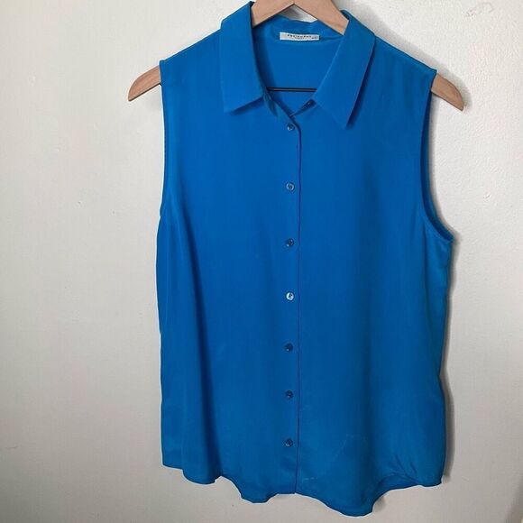 Equipment Silke Button Down Tank Top - Picture 2 of 6